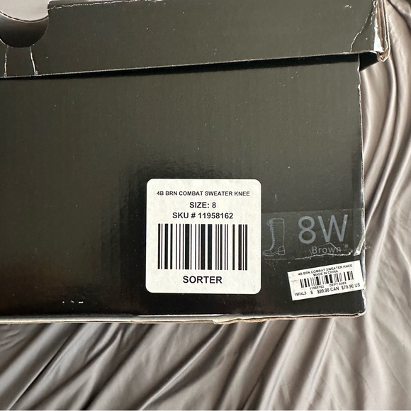 NIB Torrid (Wide Calf) Brown Lace-Up Combat Boots - Picture 11 of 11